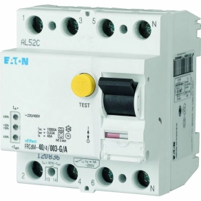   Eaton áramvédő kapcsoló 10kA négy pólusú, frcdm-63/4/003-g/a-168650
