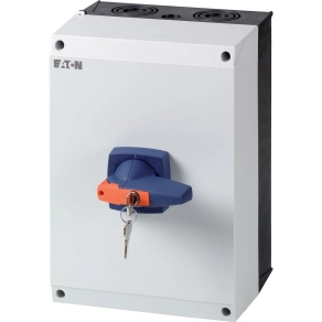   Eaton főkapcsoló 125A három pólusú tokozott, hengerzár, kék, dmm-125/3/i5/c-b-172858