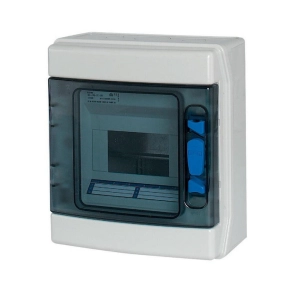   Eaton falon kívüli kiselosztó IP65 1sor 6te, átlátszó ajtó, +pe/n, ika-1/6-st-uv-174188