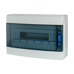   Eaton falon kívüli kiselosztó IP65 1sor 18te, átlátszó ajtó, +pe/n, ika-1/18-st-uv-174193