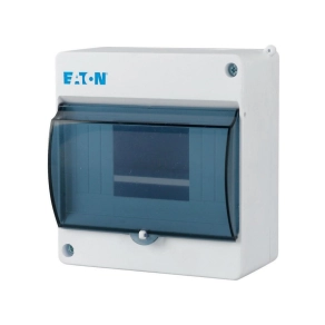   Eaton kis tokozat IP30, 6 te, átlátszó ajtóval, fehér, +pe/n, mini-6-st-177075