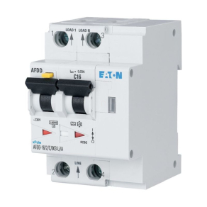   Eaton AFDD-25/2/B/003-F kombinált ívhiba védelmi készülék In=25A, B kar, 10kA, Idn=0,03A, G/F típus 187278