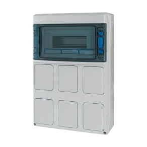   Eaton ipari csatlakozó szekrény, IP65, 12te, 6 fedlapos, ika-c-1/12-st-lid-187357