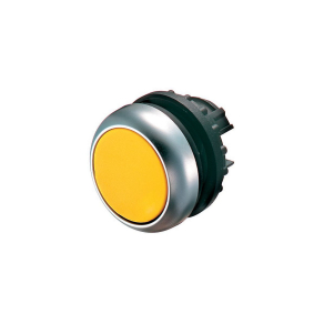 Eaton nyomógomb, lapos, sárga, reteszelt, m22-dr-y-216621