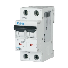 Eaton kismegszakító, 6 kA, 2P, faz6-c10/2-239101