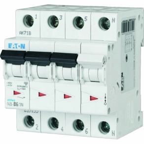 Eaton kismegszakító, 6 kA, 3P+0, faz6-c50/3n-239178