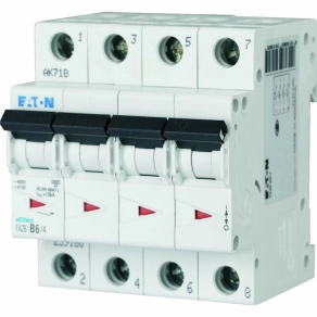 Eaton kismegszakító, 6 kA, 4P, faz6-b50/4-239188
