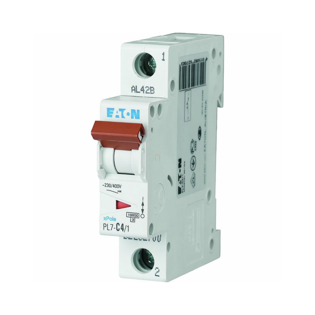 Kismegszakító 1C 4A 10kA PL7-C4/1 262700 Eaton
