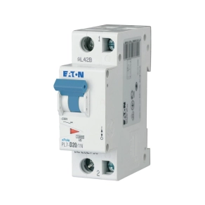 Eaton kismegszakító, 10kA, 1P+0, pl7-d20/1n-262759