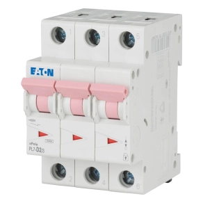   Eaton kismegszakító, 10kA, három pólusú, pl7-d2/3-263416