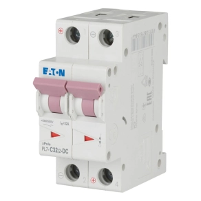   Eaton kismegszakító, 10kA, kétpólusú DC, pl7-c32/2-dc-264905
