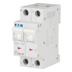   Eaton kismegszakító, 10kA, kétpólusú DC, pl7-c50/2-dc-264907