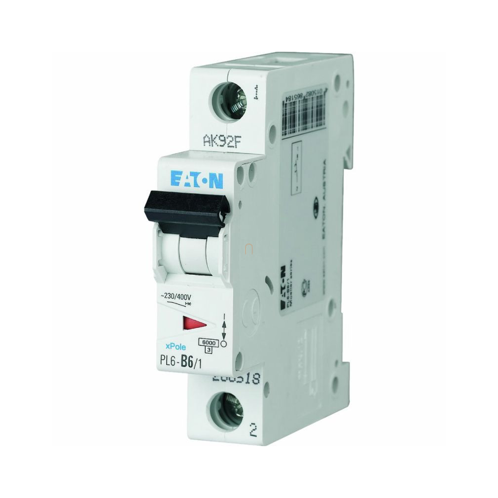 Kismegszakító 1B 6A 6kA PL6-B6/1 286518 Eaton