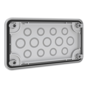   Schneider Electric Prisma XS - ABWRY06021 - Easy PrismaSeT XL kábelbevezető lemez 13 bevezetéshez 5 x M20 / 8 x M16 kívülről rögzíthető