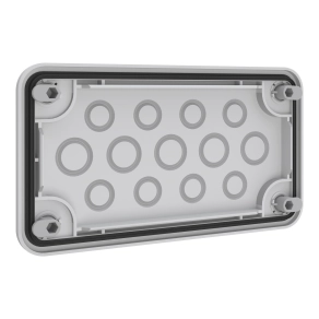 Schneider Electric Prisma XS - ABWRY06021 - Easy PrismaSeT XL kábelbevezető lemez 13 bevezetéshez 5 x M20 / 8 x M16 kívülről rögzíthető