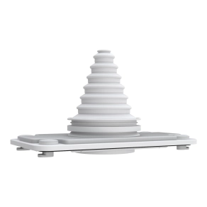 Schneider Electric Prisma XS - ABWRY06125 - Easy PrismaSeT XL kábelbevezető lemez 1 bevezetéshez 14 mm x 68 mm belülről rögzíthető