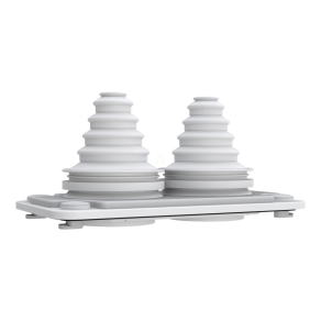   Schneider Electric Prisma XS - ABWRY06126 - Easy PrismaSeT XL kábelbevezető lemez 2 bevezetéshez 14 mm x 54 mm belülről rögzíthető