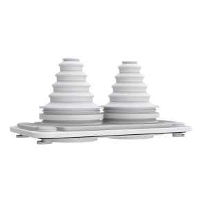 Schneider Electric Prisma XS - ABWRY06126 - Easy PrismaSeT XL kábelbevezető lemez 2 bevezetéshez 14 mm x 54 mm belülről rögzíthető