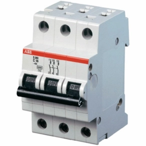 ABB 2CDS253001R0104 kismegszakító 3C 10 A 6 kA S203