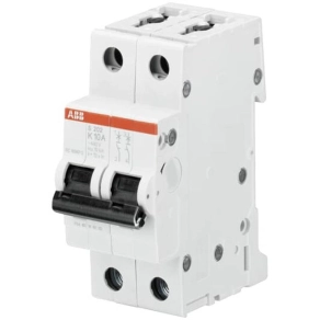   ABB 2CDS252001R0447 S202 kismegszakító, 2 pólusú, K karakterisztikájú, 13 A, 6 kA