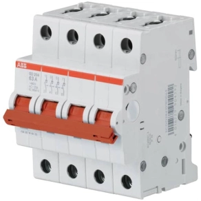   ABB 2CDD284101R0040 SD204/40 Moduláris kapcsoló, Un= 253 V AC, piros működtető kar, 4 NO, 40 A
