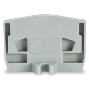 Wago 264-361 véglap rögzítőperemmel, 4 mm vastag, szürke