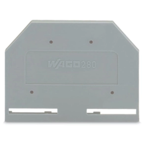 Wago 280-301 vég- és válaszlap, 2,5 mm vastag, szürke