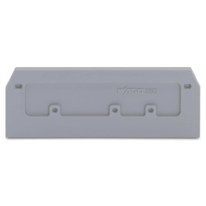 Wago 280-374 vég- és válaszlap, 2,5 mm vastag, szürke