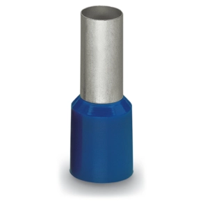 Wago 216-210 szigetelt érvéghüvely, 16 mm², AWG 6, ónozott elektrolitréz, gáztömör krimpeléshez, DIN 46228-4, kék
