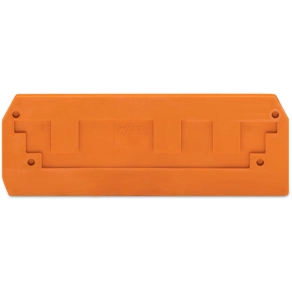 Wago 284-339 vég- és válaszlap, 2,5 mm vastag, narancssárga