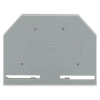 Wago 281-301 vég- és válaszlap, 3 mm vastag, szürke