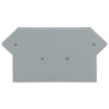 Wago 281-316 vég- és válaszlap, 3 mm vastag, szürke