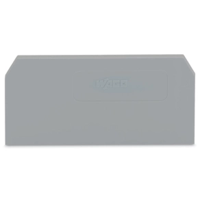 Wago 281-328 vég- és válaszlap, 2,5 mm vastag, szürke