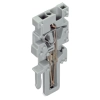 Wago 769-503 anyacsatlakozó-lezárómodul, 1 vezetékes, CAGE CLAMP®, 4 mm², 5 mm osztás, 1 pólusú, kódolótüskékkel, szürke