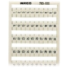 Wago 793-666 WMB jelölőkártya, 1–50 számozás kétszer, nem nyújtható, függőleges jelölés, bepattintható, fehér