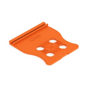 Wago 734-229 tehermentesítő lap anya- és apacsatlakozókhoz, 25 mm széles, 1 részes, 3,81 mm lábtávolság, narancssárga