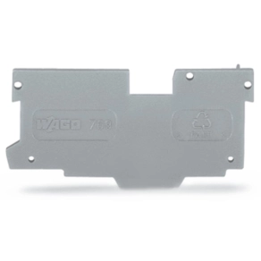 Wago 769-307 vég- és válaszlap, 1,1 mm vastag, szürke