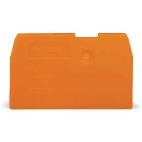 Wago 870-933 vég- és válaszlap, 1 mm vastag, szürke