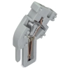 Wago 769-515 döntött lezárómodul 1 vezetékes anyacsatlakozóhoz, 4 mm², 5 mm, CAGE CLAMP, kódolólábakkal, szürke