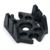 Wago 770-623 WINSTA® MIDI műanyag szerelőlap 3 pólusú elosztócsatlakozókhoz, fekete