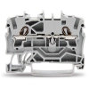Wago 2002-1201 2 vezetékes átmenő sorkapocs, 2,5 mm², Push-in CAGE CLAMP®, DIN 35 x 15/7,5 sínhez, oldalsó és középső jelölés, Ex e II alkalmazásokhoz, szürke