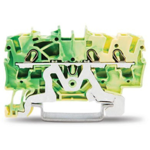 WAGO  2002-1307 átmenő sorkapocs, zöld/sárga