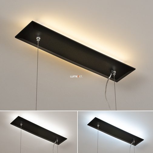 Fekete függesztő szett indirekt világítással szögletes Müller LED panelhez