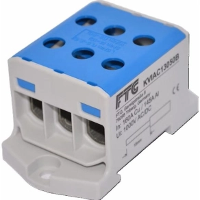   Fővezeték sorkapocs 3x50/3x50mm2 (1,5-50mm2) kék AL/CU tripla FTG KVIAC13050B