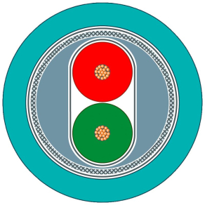   Siemens 6XV1830-3EH10 SIMATIC NET, Profibus FastConnect trailing cable. 2 eres, árnyékolt, extra hajlékony
