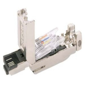   Siemens 6GK1901-1BB10-2AA0 IE FC RJ45 Plug 180 2x2, ipari ethernet csatlakozó, masszív fém ház