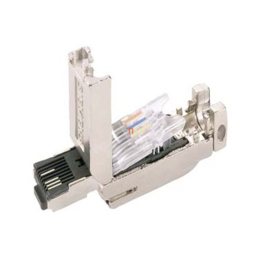 Siemens 6GK1901-1BB10-2AB0 IE FC RJ45 Plug 180 2x2, ipari ethernet csatlakozó, masszív fém ház, 10 db/csomag