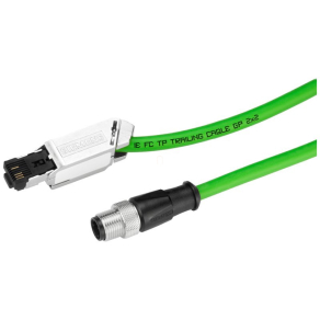   Siemens 6XV1871-5TN10 IE connecting cable M12-180/IE FC RJ45, 10m (szerelt kábel)