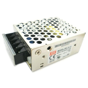   Mini egykimenetes kapcsolóüzemű tápegység,  RS-15-12rnVin: 230 VAC, Vout: 12 VDC, P: 15 W (0-1,3A)