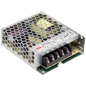   Mini egykimenetes kapcsolóüzemű tápegység,  LRS-50-12, Vin: 230 VAC, Vout: 12 VDC, P: 50 W (0-4,2A)